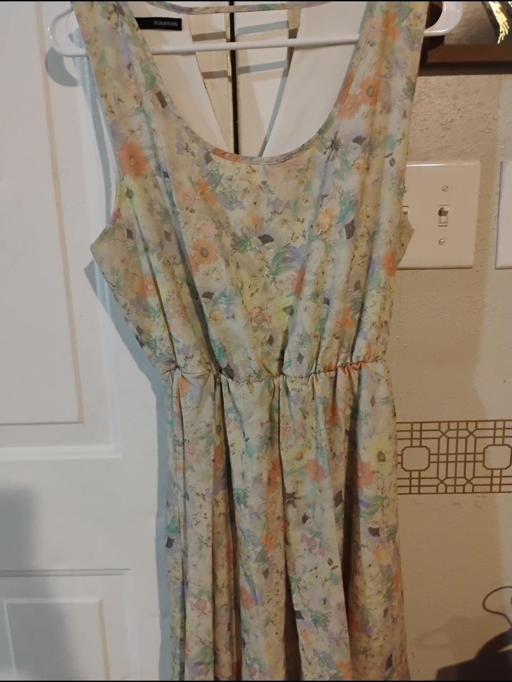 Maurices Pastel Floral Sleeveless Dress